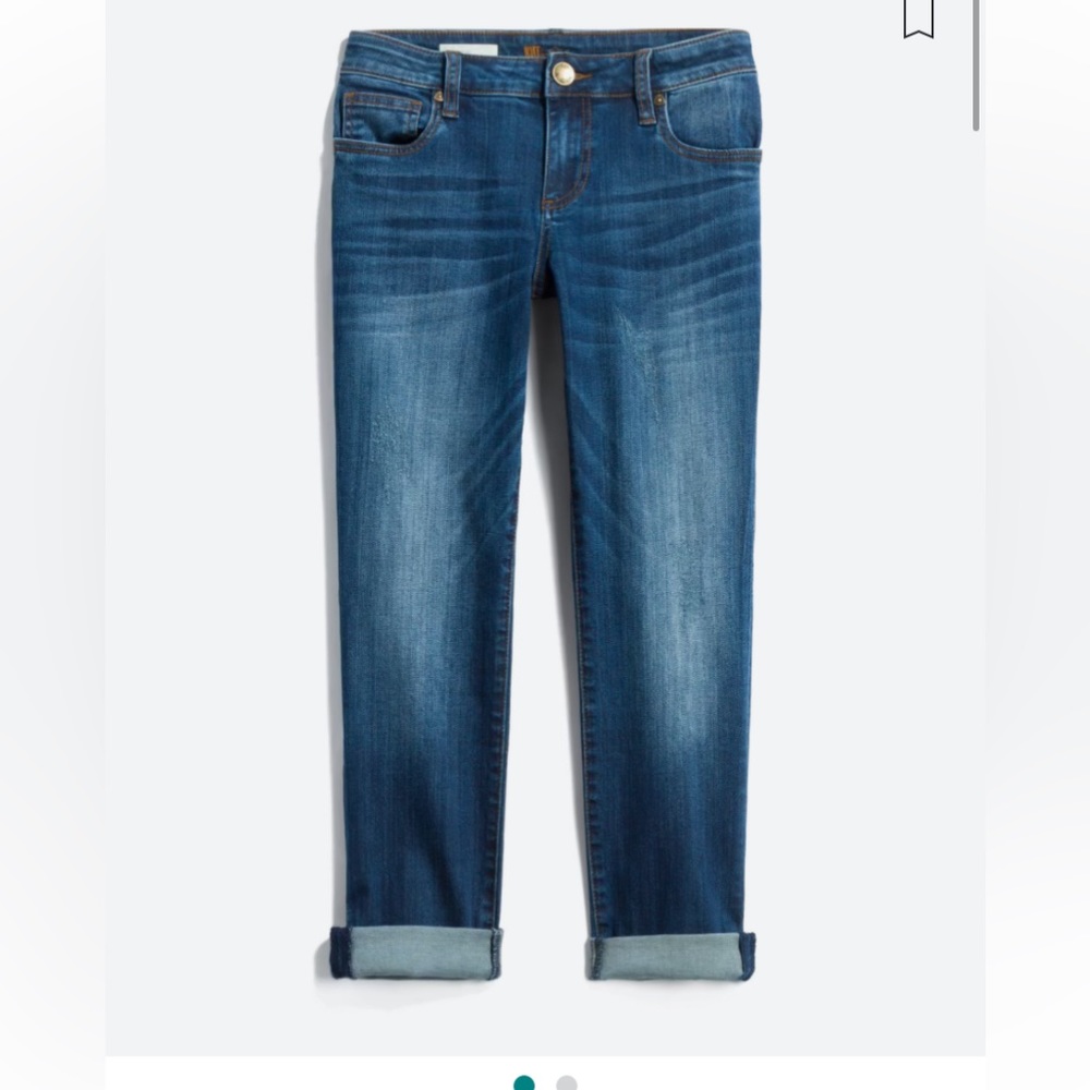 Kut from the Kloth Catherine boyfriend straight leg jean, size 8, EUC